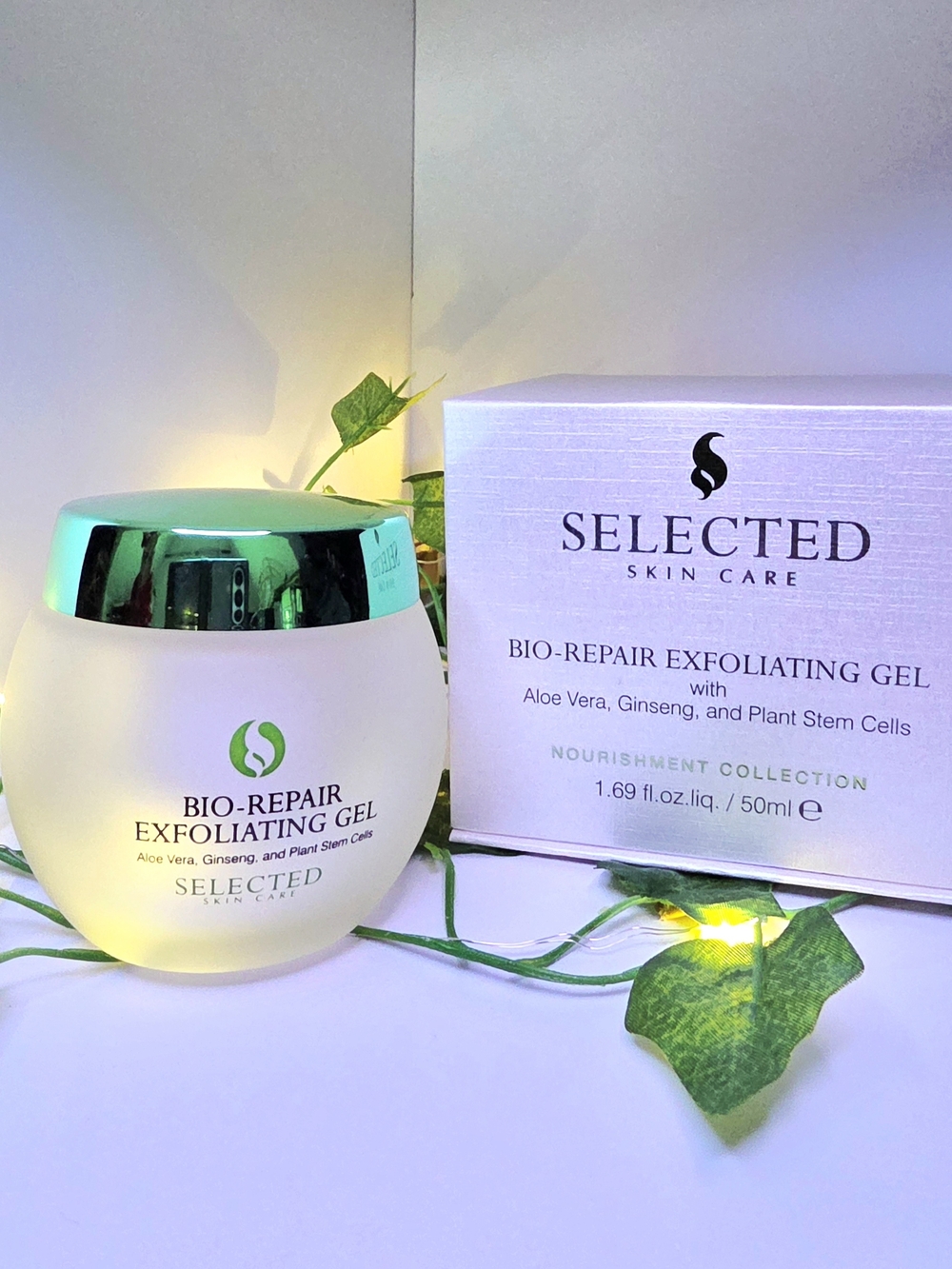 NIB Selected Skin Care Bio-Repair Exfoliating Gel 1.69oz / 50ml Luxury